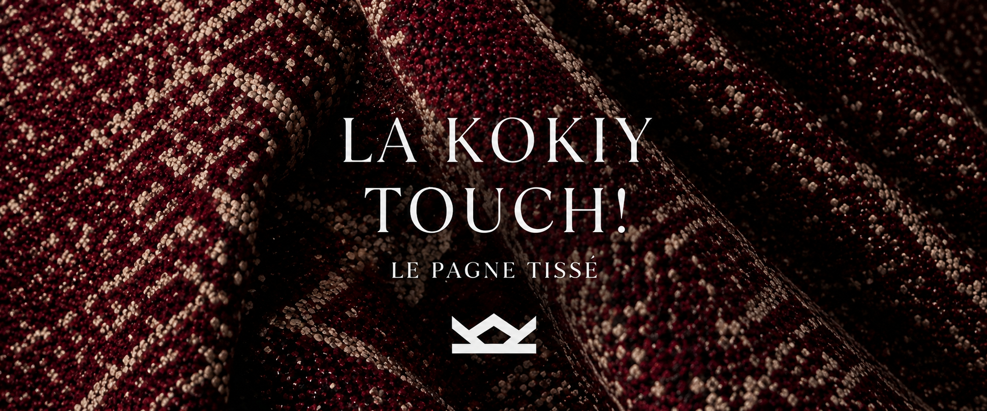 Pagne tissé bordeaux